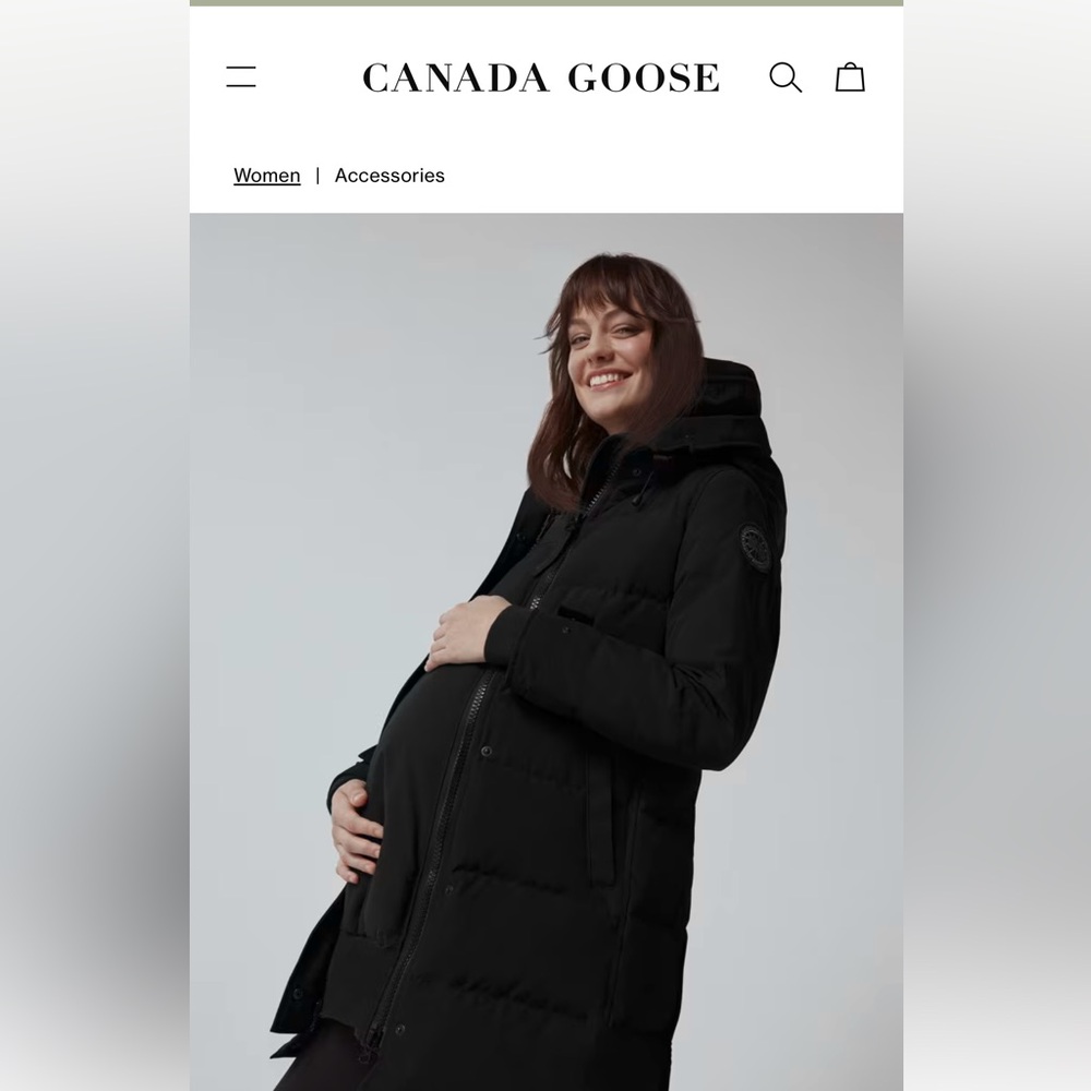 Canada Goose Bump Extension on Black (Size G)